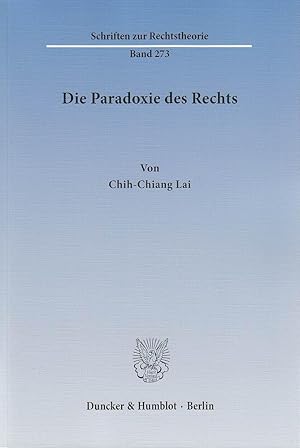 Seller image for Die Paradoxie des Rechts for sale by moluna