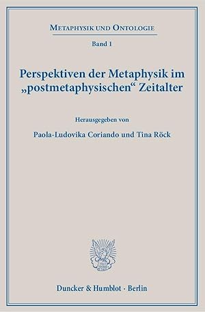 Seller image for Perspektiven der Metaphysik im »postmetaphysischen« Zeitalter. for sale by moluna