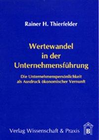 Seller image for Wertewandel in der Unternehmensführung for sale by moluna