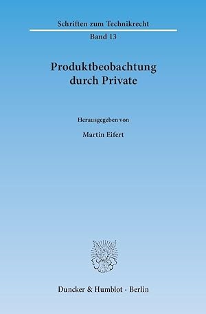 Immagine del venditore per Produktbeobachtung durch Private. venduto da moluna