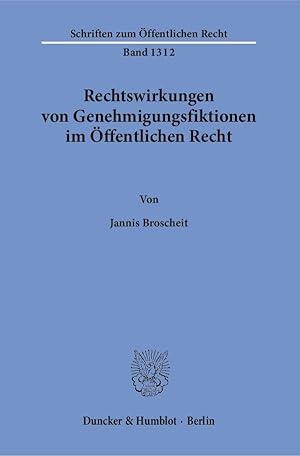 Immagine del venditore per Rechtswirkungen von Genehmigungsfiktionen im  ffentlichen Recht. venduto da moluna