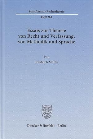 Bild des Verkufers fr Essais zur Theorie von Recht und Verfassung, von Methodik und Sprache zum Verkauf von moluna