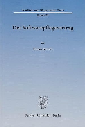Imagen del vendedor de Der Softwarepflegevertrag a la venta por moluna