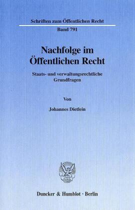 Seller image for Nachfolge im  ffentlichen Recht. for sale by moluna