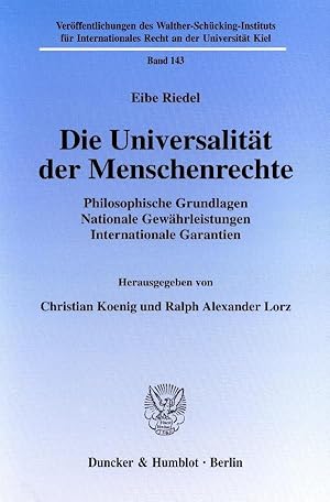 Seller image for Die Universalitaet der Menschenrechte for sale by moluna