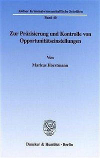 Seller image for Zur Praezisierung und Kontrolle von Opportunitaetseinstellungen for sale by moluna