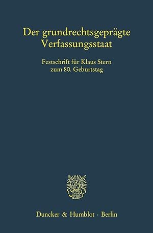 Seller image for Der grundrechtsgepraegte Verfassungsstaat for sale by moluna