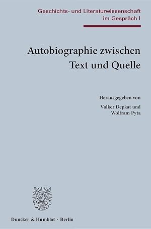 Seller image for Autobiographie zwischen Text und Quelle. for sale by moluna