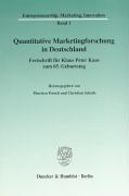 Seller image for Quantitative Marketingforschung in Deutschland for sale by moluna