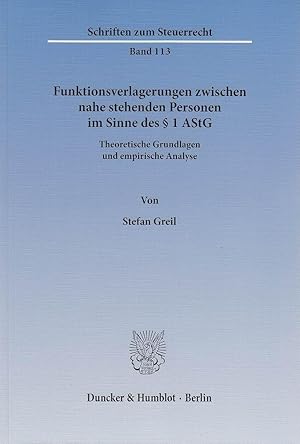 Immagine del venditore per Funktionsverlagerungen zwischen nahe stehenden Personen im Sinne des § 1 AStG venduto da moluna