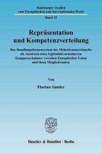 Seller image for Repräsentation und Kompetenzverteilung. for sale by moluna