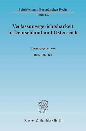 Seller image for Verfassungsgerichtsbarkeit in Deutschland und sterreich for sale by moluna