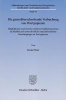 Seller image for Die grenzberschreitende Verbuchung von Wertpapieren for sale by moluna