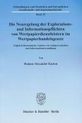 Seller image for Die Neuregelung der Explorations- und Informationspflichten von Wertpapierdienstleistern im Wertpapierhandelsgesetz for sale by moluna