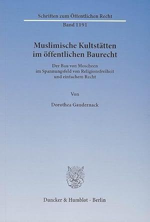 Seller image for Muslimische Kultstätten im öffentlichen Baurecht for sale by moluna