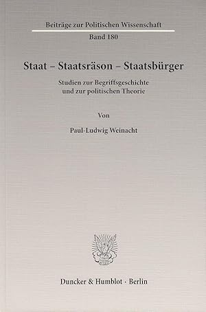 Seller image for Staat - Staatsräson - Staatsbürger for sale by moluna