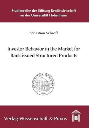 Immagine del venditore per Investor Behavior in the Market for Bank-issued Structured Products venduto da moluna