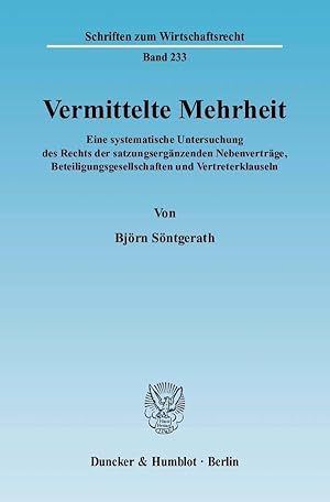 Seller image for Vermittelte Mehrheit for sale by moluna