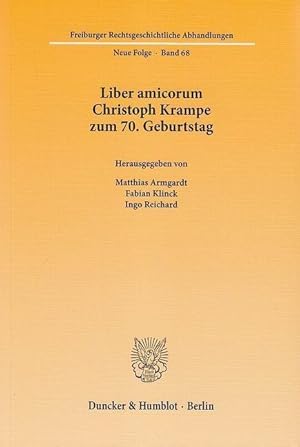 Bild des Verkufers fr Liber amicorum Christoph Krampe zum 70. Geburtstag. zum Verkauf von moluna