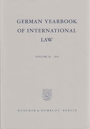 Seller image for German Yearbook of International Law / Jahrbuch fr Internationales Recht Vol. 56 (2013) for sale by moluna