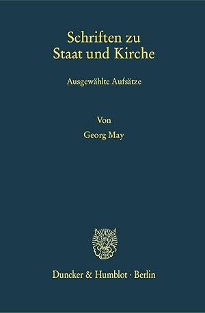 Seller image for Schriften zu Staat und Kirche for sale by moluna