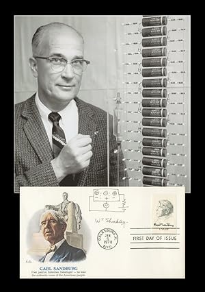 Bild des Verkufers fr William Shockley (1910-1989) - Signed FDC + Sketch + Photo - 1978 zum Verkauf von PhP Autographs