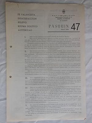 PASQUÍN, 47. Abril 1956