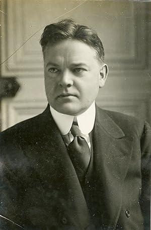"Président Herbert HOOVER 1930" Photo de presse originale par Henri MANUEL (1930)