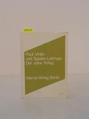 Seller image for Der reine Krieg. Aus dem Franzsischen von Marianne Karbe und Gustav Rossler. for sale by Kunstantiquariat Rolf Brehmer