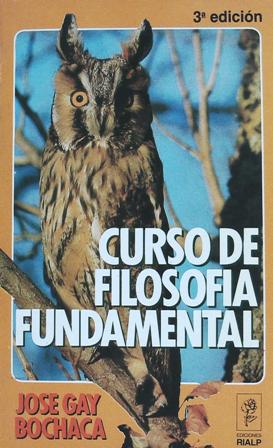 Immagine del venditore per Curso de filosofa fundamental. venduto da Librera y Editorial Renacimiento, S.A.