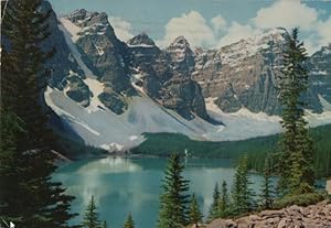 Imagen del vendedor de travel postcard: Mountain Lake, Valley of the Ten Peaks a la venta por Mobyville