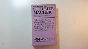 Imagen del vendedor de Schleiermacher - Theologische Schriften a la venta por Gebrauchtbcherlogistik  H.J. Lauterbach