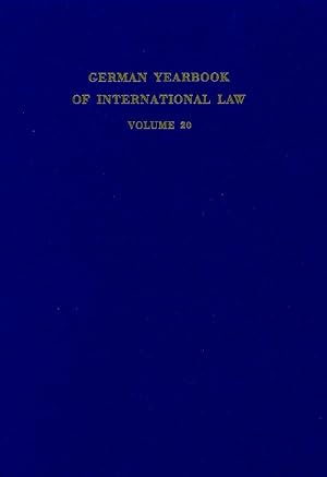 Seller image for German Yearbook of International Law - Jahrbuch fr Internationales Recht. for sale by moluna