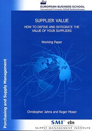 Seller image for Supplier Value. for sale by moluna