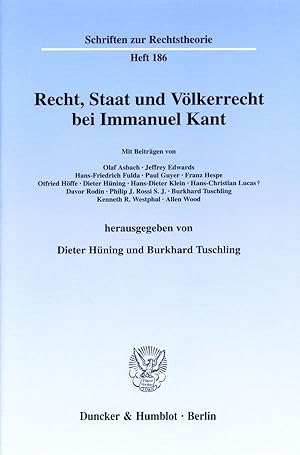 Bild des Verkufers fr Recht, Staat und Voelkerrecht bei Immanuel Kant. zum Verkauf von moluna