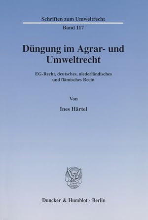Seller image for Düngung im Agrar- und Umweltrecht. for sale by moluna