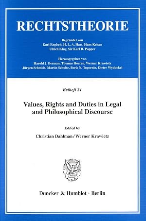 Seller image for Values, Rights and Duties in Legal and Philosophical Discourse. for sale by moluna