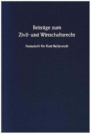 Seller image for Beiträge zum Zivil- und Wirtschaftsrecht. for sale by moluna