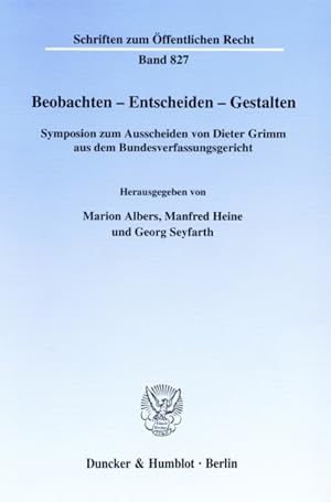 Immagine del venditore per Beobachten - Entscheiden - Gestalten. venduto da moluna