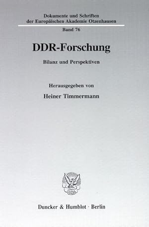 Bild des Verkufers fr DDR-Forschung. zum Verkauf von moluna