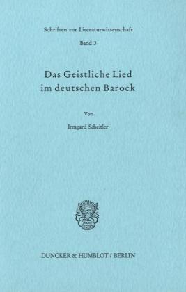 Seller image for Das Geistliche Lied im deutschen Barock. for sale by moluna