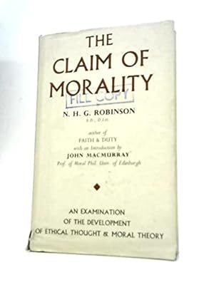 Seller image for The Claim Of Morality for sale by WeBuyBooks