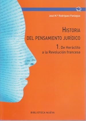 Imagen del vendedor de HISTORIA DEL PENSAMIENTO JURIDICO. 1. DE HERACLITO A LA REVOLUCION FRANCESA a la venta por LIBRERIA TORMOS