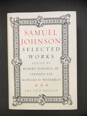 Imagen del vendedor de Samuel Johnson Selected Works the Yale Edition a la venta por The Groaning Board