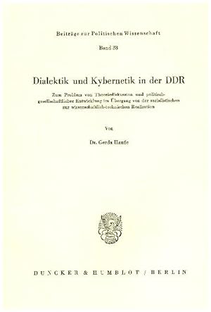 Image du vendeur pour Dialektik und Kybernetik in der DDR. mis en vente par moluna