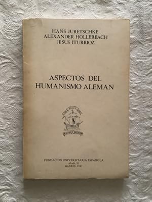 Imagen del vendedor de Aspectos del humanismo alemn a la venta por Libros Ambig