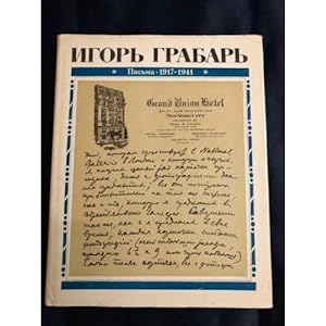 Image du vendeur pour Igor Grabar. Pisma 1917-1941 mis en vente par ISIA Media Verlag UG | Bukinist