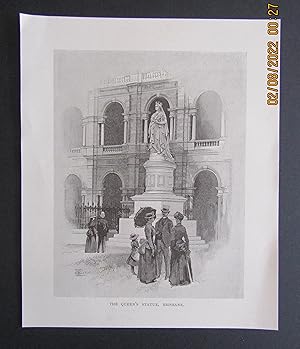 Seller image for The Queen's Statue, Brisbane (1887) for sale by Waimakariri Books and Prints Limited