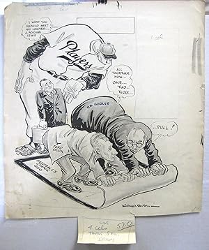 Willard Mullin Original Sporting News Art Ford Frick