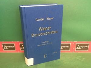 Image du vendeur pour Wiener Bauvorschriften. mis en vente par Antiquariat Deinbacher